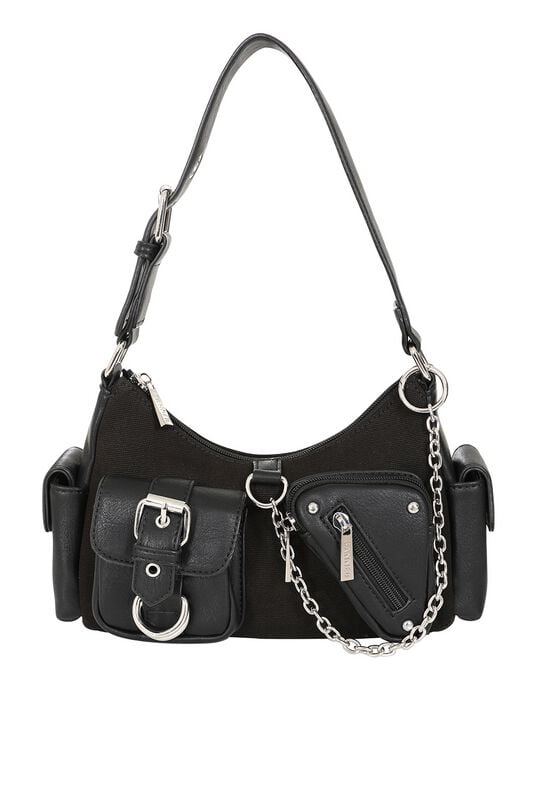 5059075455241 - Shadow Pop Handtasche schwarz silberfarben