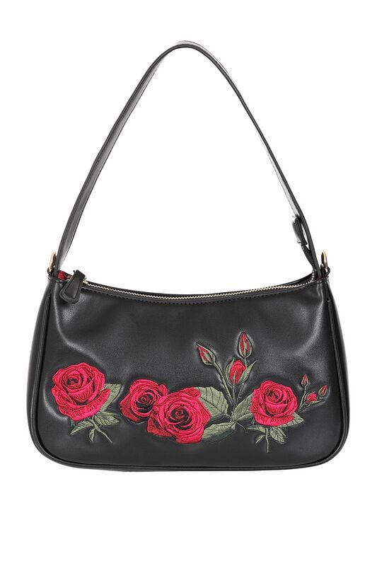 5059075455418 - Rose Garden Handtasche schwarz rot