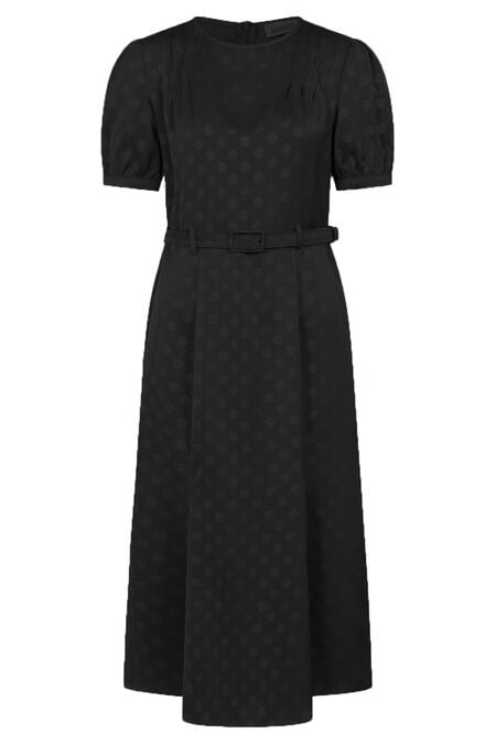 5059075461693 - Iris Polka Dot Dress Langes Kleid schwarz in XS