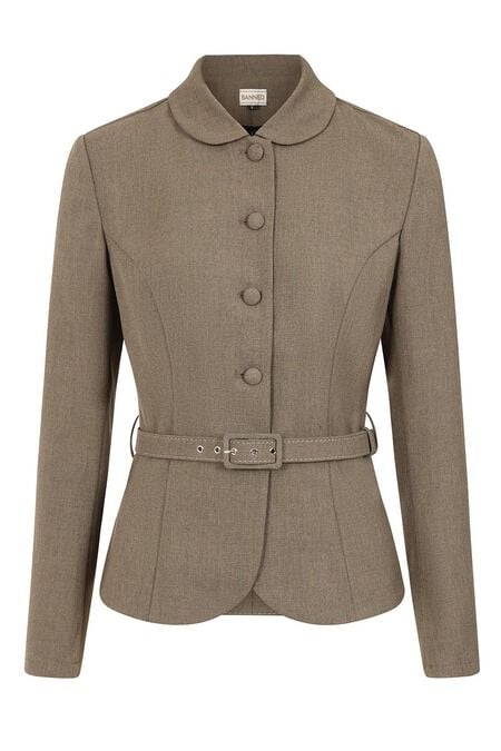 5059075467046 - Lady Danbury Jacket Übergangsjacke braun in S 5059075467046 - Lady Danbury Jacket Übergangsjacke braun in S