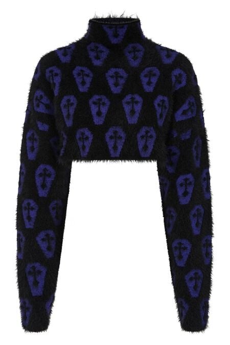 5059075471074 - Lyric Jumper Strickpullover schwarz lila in S