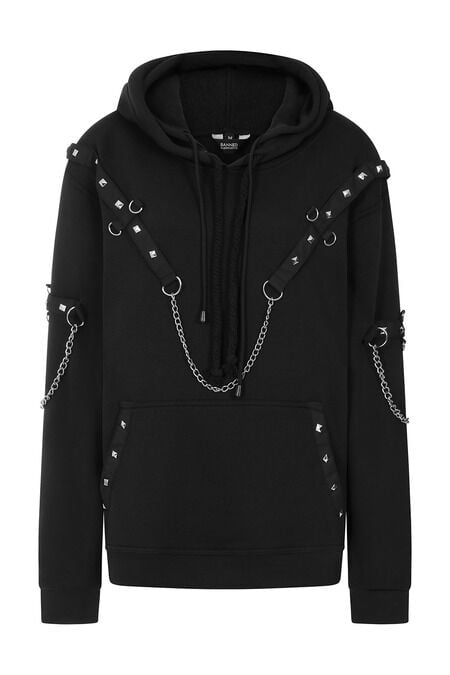 5059075472033 - Rogueweave Hoodie Kapuzenpullover schwarz in L