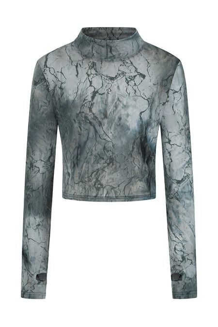 5059075475249 - Dysnomia Top Langarmshirt grau blau in XS