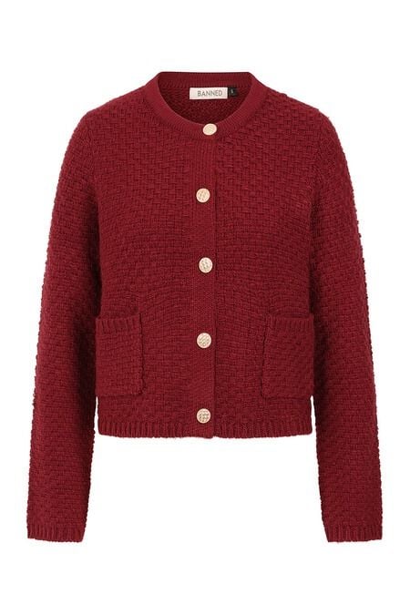 5059075479469 - Victoria Wool Mix Cardigan Cardigan rot in 4XL 5059075479469 - Victoria Wool Mix Cardigan Cardigan rot in 4XL
