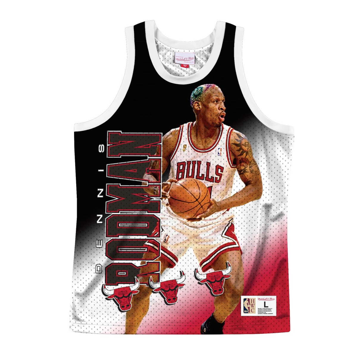 5059427031857 - Jersey Chicago Bulls behind the back Dennis Rodman