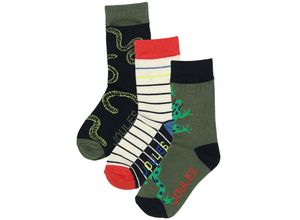 5059477178847 - Tom Joule® - Socken BRILLIANT BAMBOO – MULTI FROG 3er-Pack in bunt Gr23-26