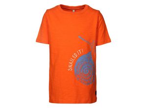 5059477181397 - Tom Joule® - T-Shirt RAY SNAIL – GLOW IN THE DARK in orange Gr104