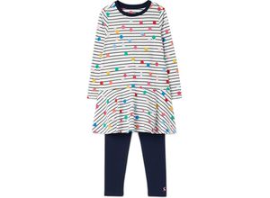 5059477869363 - Tom Joule® - Langarmkleid IONA BABY SPOT mit Leggings in weiß Gr98