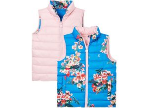 5059477877580 - Tom Joule® - Wende-Steppweste FLIP IT FLORAL in blau Gr104