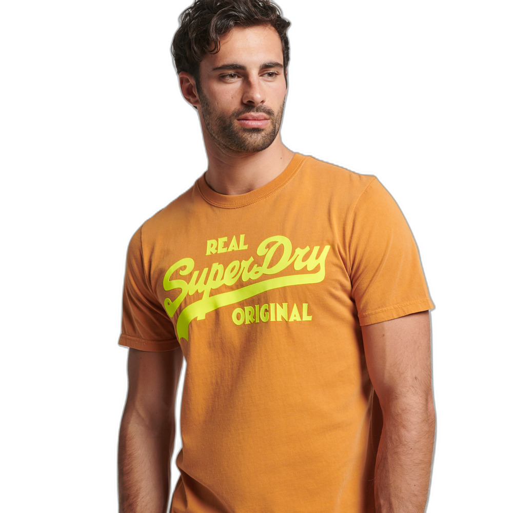5059726431983 - Herren Vintage Logo T-Shirt in Neonfarben Braun - Größe S