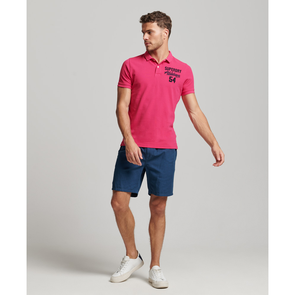 5059726447991 - Herren Superstate Polohemd Pink - Größe L 5059726447991 - Herren Superstate Polohemd Pink - Größe L
