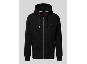 5059726805173 - Herren Essential Kapuzenjacke mit Logo Schwarz - Größe M