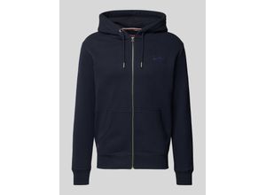 5059726805715 - Herren Essential Kapuzenjacke mit Logo Marineblau - Größe M