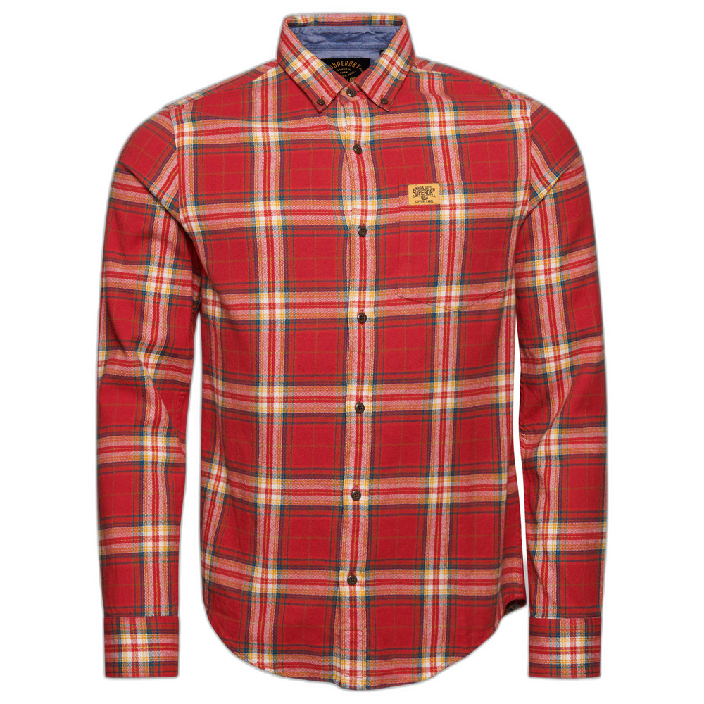 5059726813451 - Herren Langärmeliges Holzfällerhemd aus Bio-Baumwolle Rot - Größe S 5059726813451 - Herren Langärmeliges Holzfällerhemd aus Bio-Baumwolle Rot - Größe S