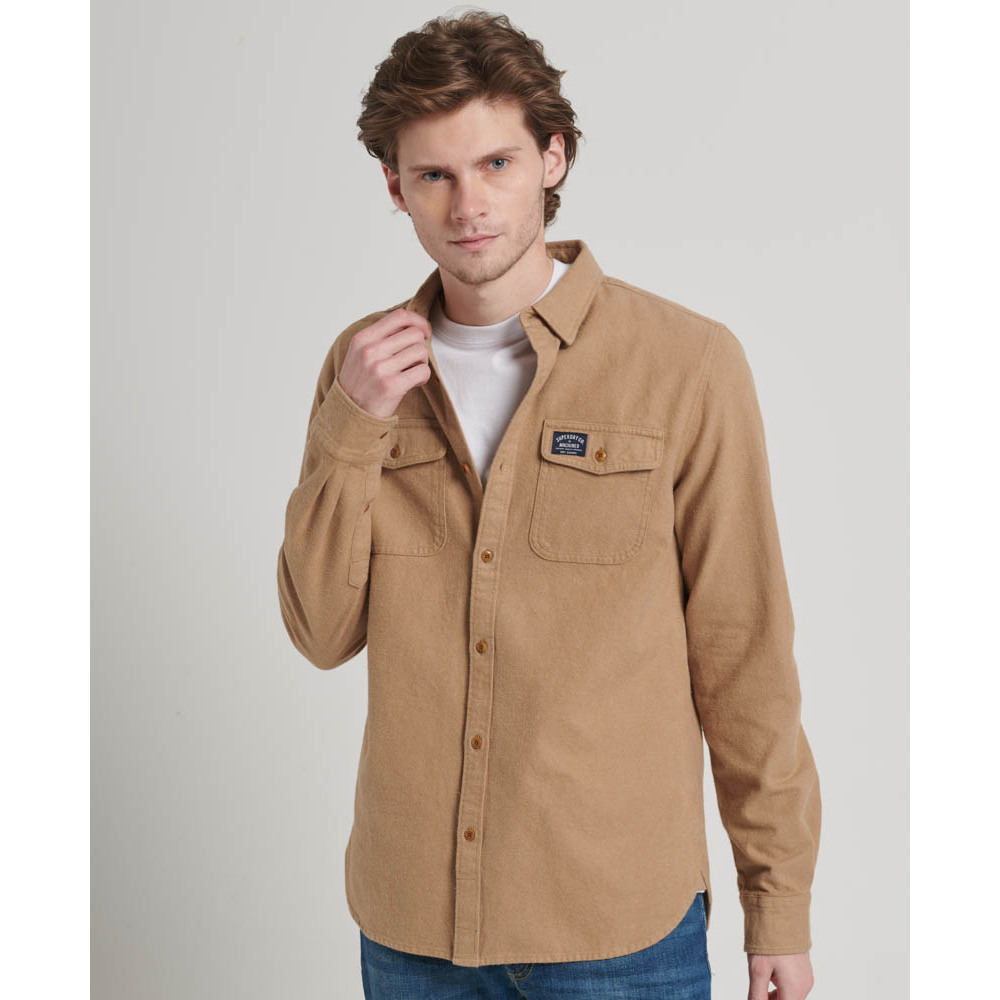 5059726886226 - Herren Trailsman Flanellhemd Braun - Größe S