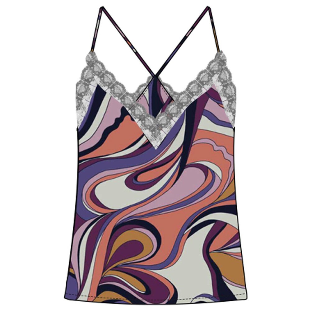 5059726913649 - Damen Trägertop aus Satin Bunt - Größe 34