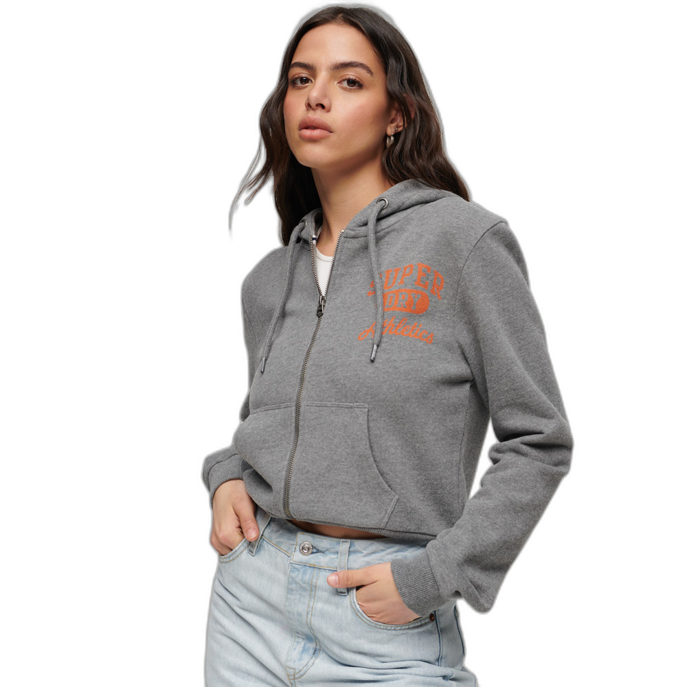 5059726993351 - Kurzes Sweatshirt mit Kapuze und Reißverschluss Damen Athletic Essential 5059726993351 - Kurzes Sweatshirt mit Kapuze und Reißverschluss Damen Athletic Essential