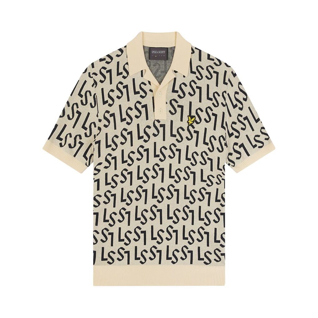 5059775043922 - Monogrammierte Strick-Polo Lyle & Scott