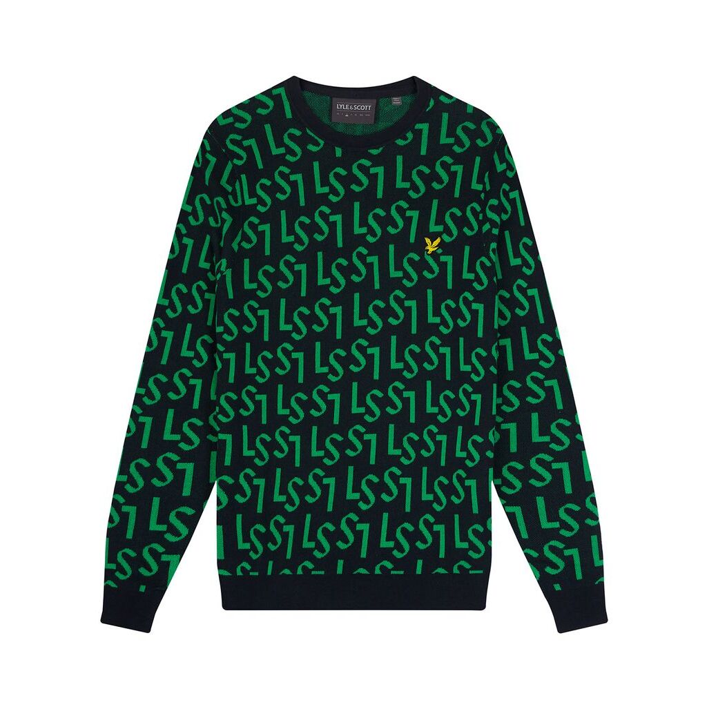 5059775044356 - Pullover mit Rundhalsausschnitt Monogram