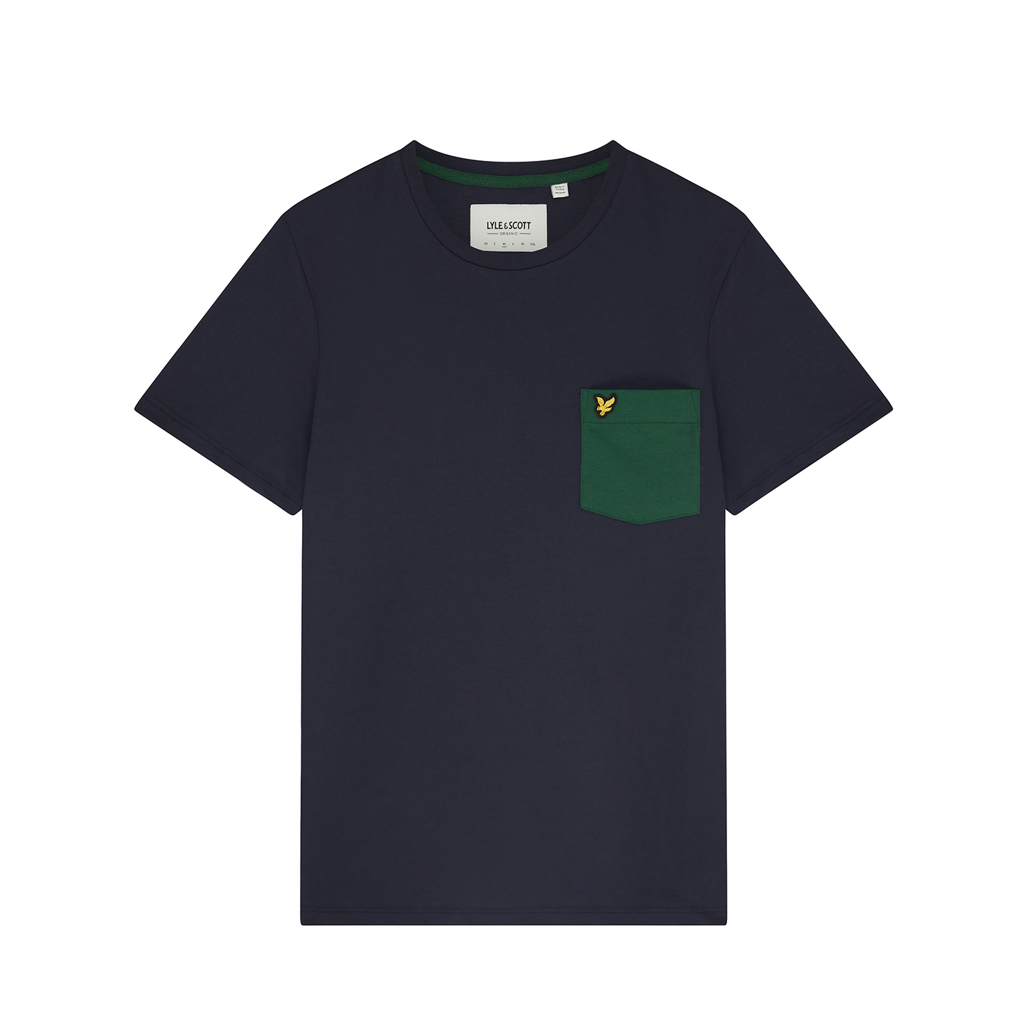 5059775238809 - T-Shirt mit kontrastierender Tasche Lyle & Scott