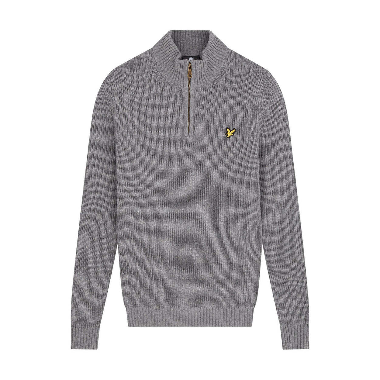 5059775275514 - Gerippter Pullover mit 1 4 Reißverschluss Lyle & Scott