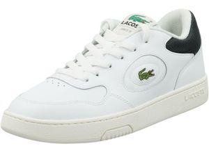5059862190065 - LACOSTE Lineset Sneaker Leder Ortholite-Sohle für Herren weiß 44