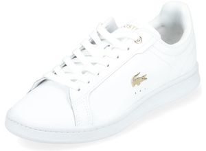 5059862292530 - LACOSTE Sneaker Emblem Leder für Damen weiß 37