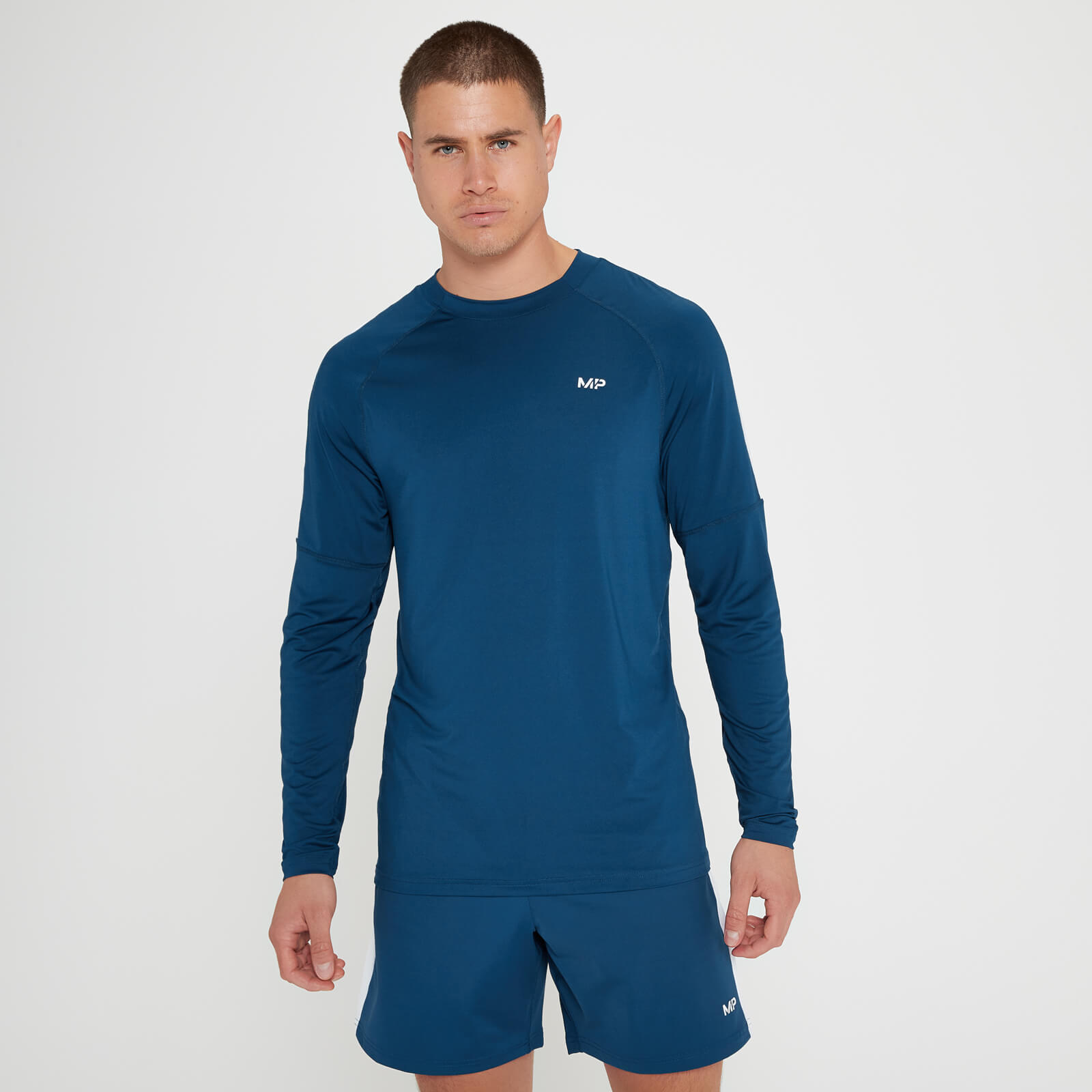 5059883119618 - MP Mens Tempo Langarm-Oberteil – Tiefblau - XS