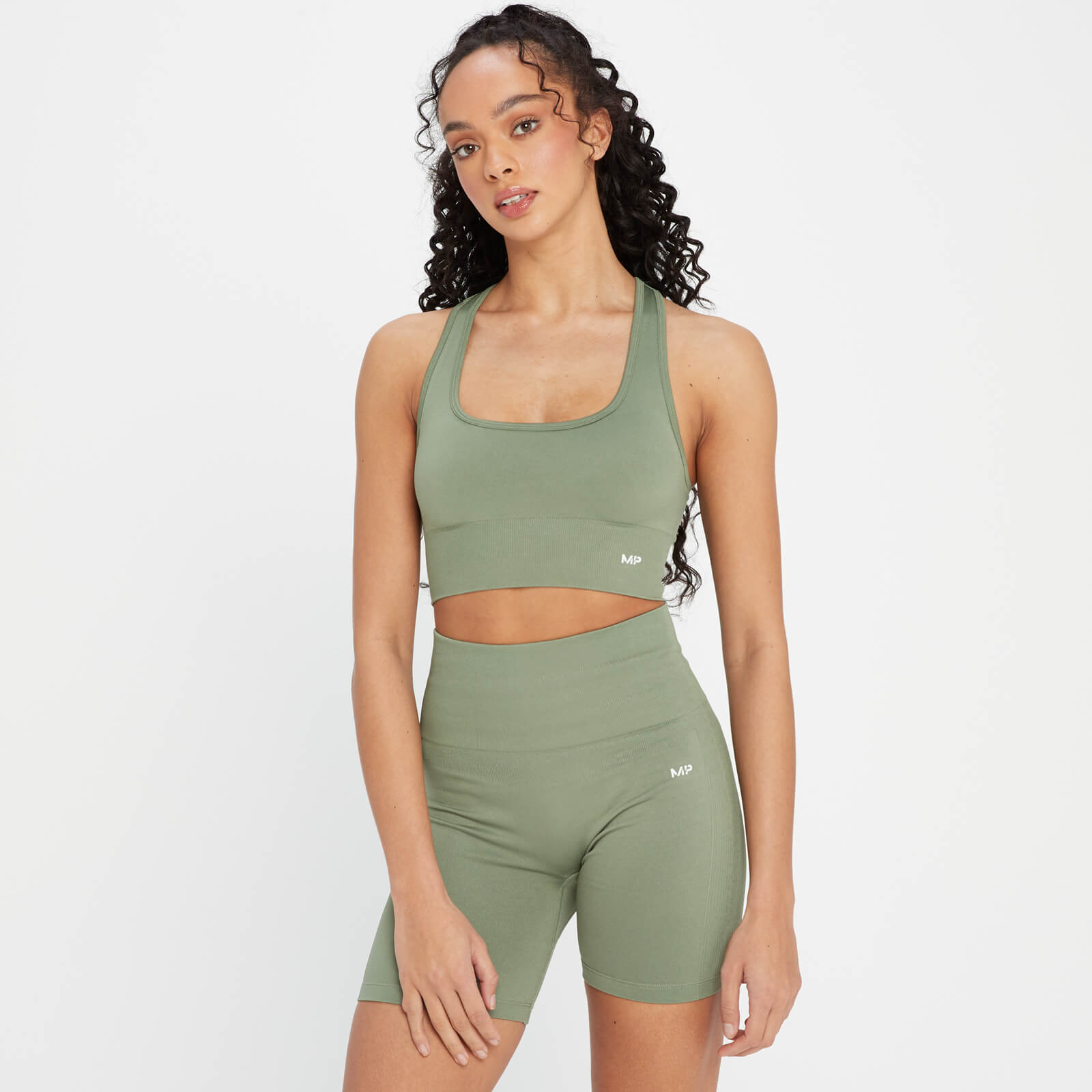 5059883212852 - Damen nahtloser Shape Sport-BH — Gewaschene Jade - M