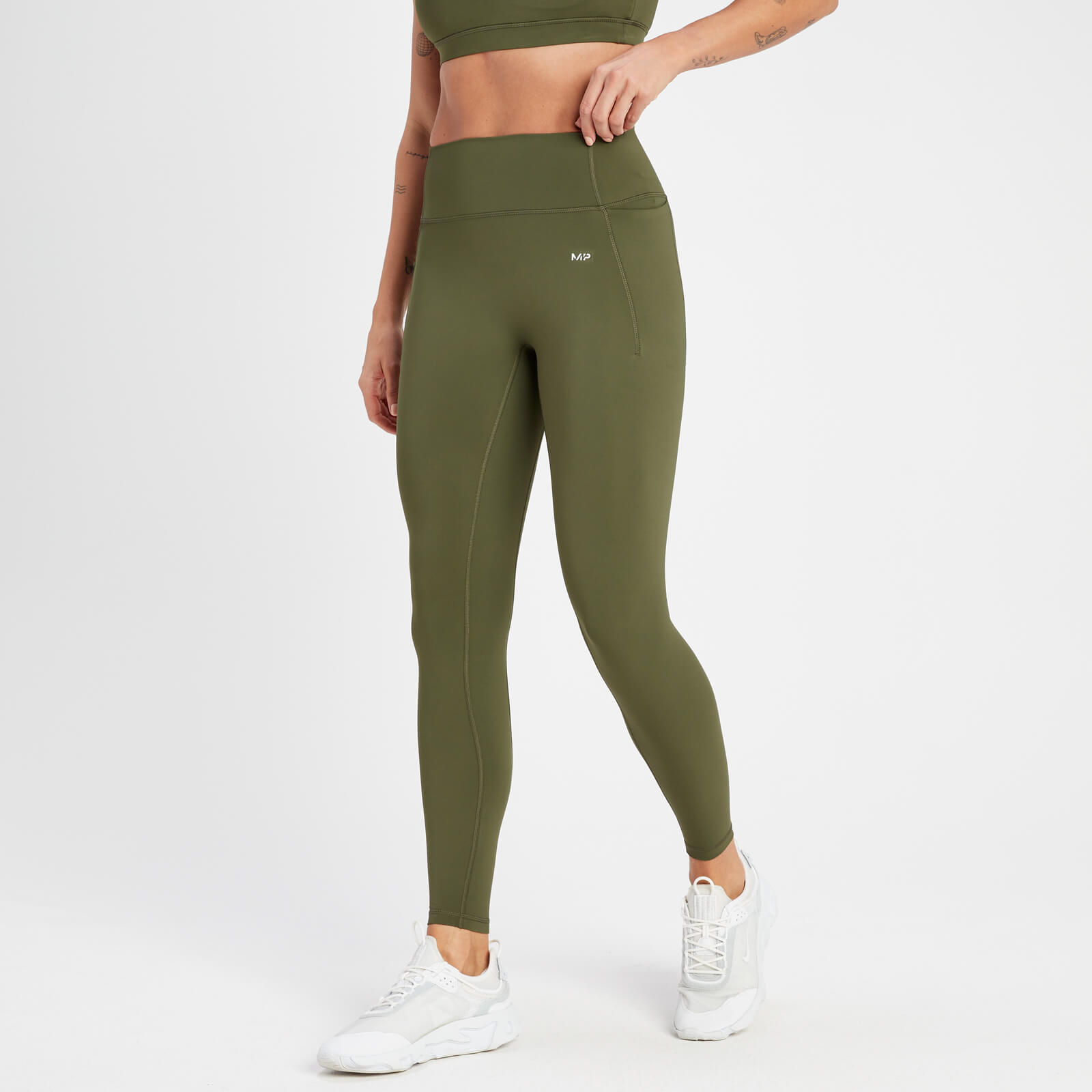 5059883242606 - Womens Adapt Leggings - Olive Green - S