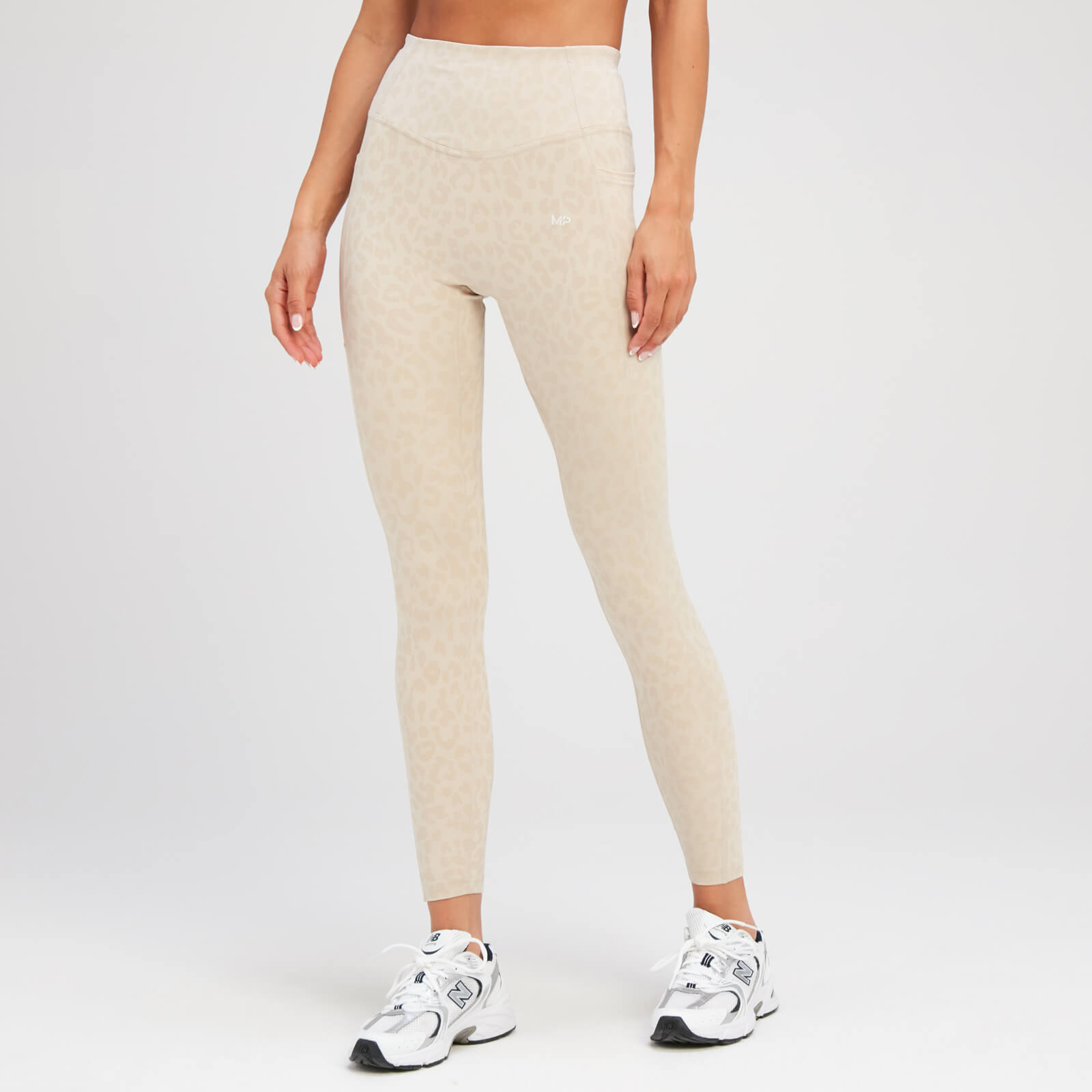 5059883244488 - Damen Tempo Animal Leggings – Leinwandgrau - XS