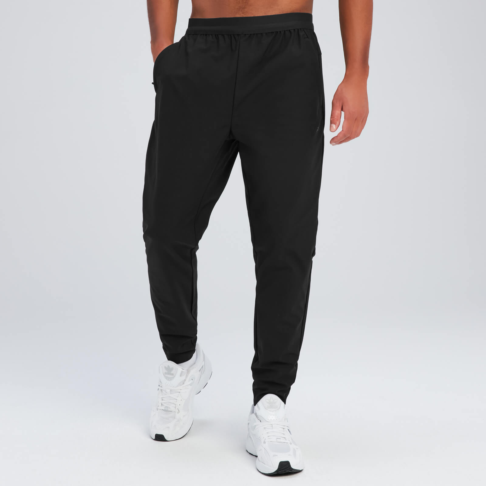 5059883247809 - Herren Rest Day gewebte Jogginghose – Schwarz - S