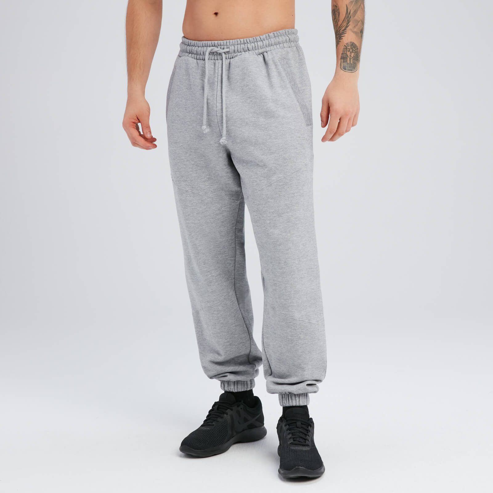 5059883248097 - Herren Rest Day Oversized Jogginghose – helles Sturmgrau  - L