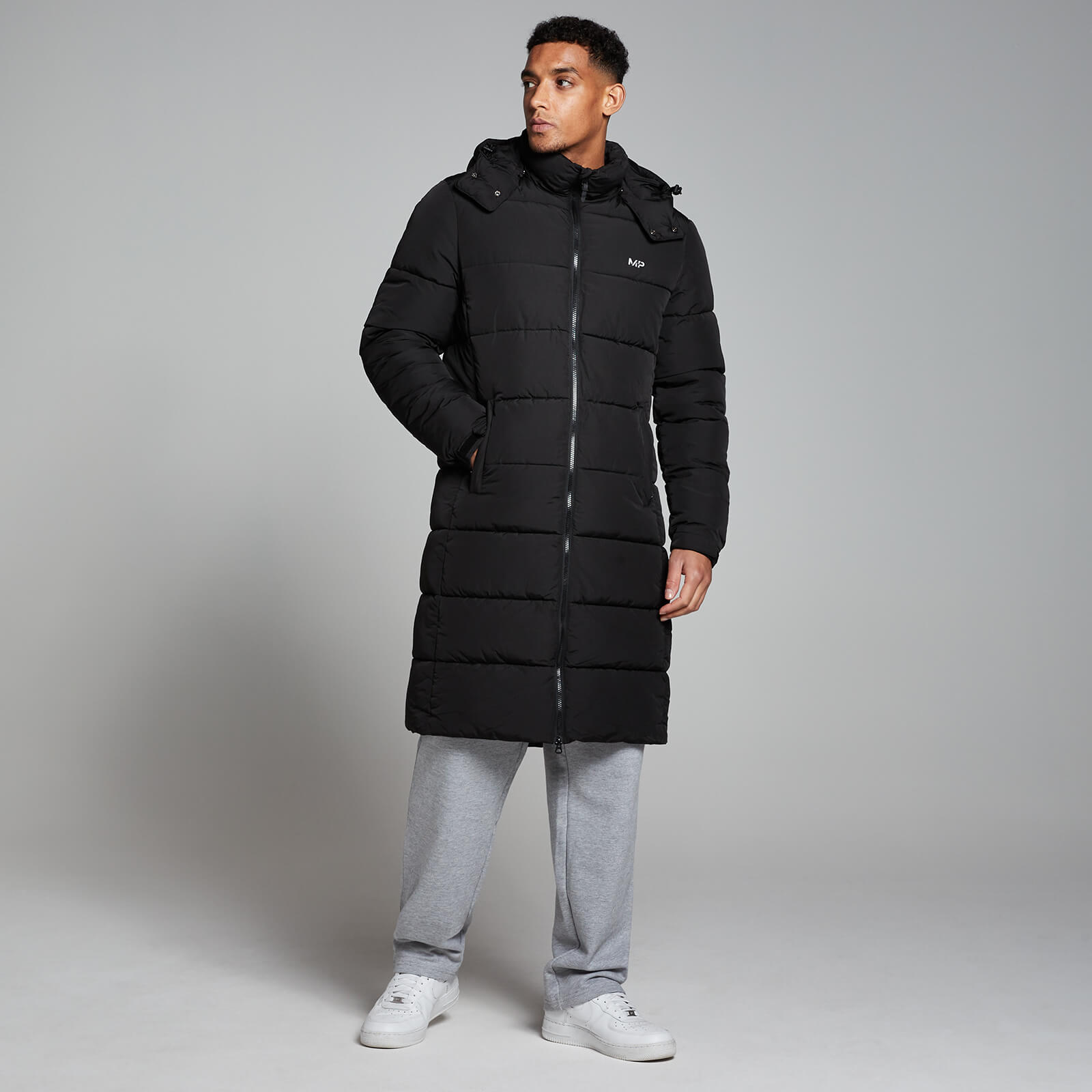 5059883257846 - Herren Lange Steppjacke — Schwarz - XS