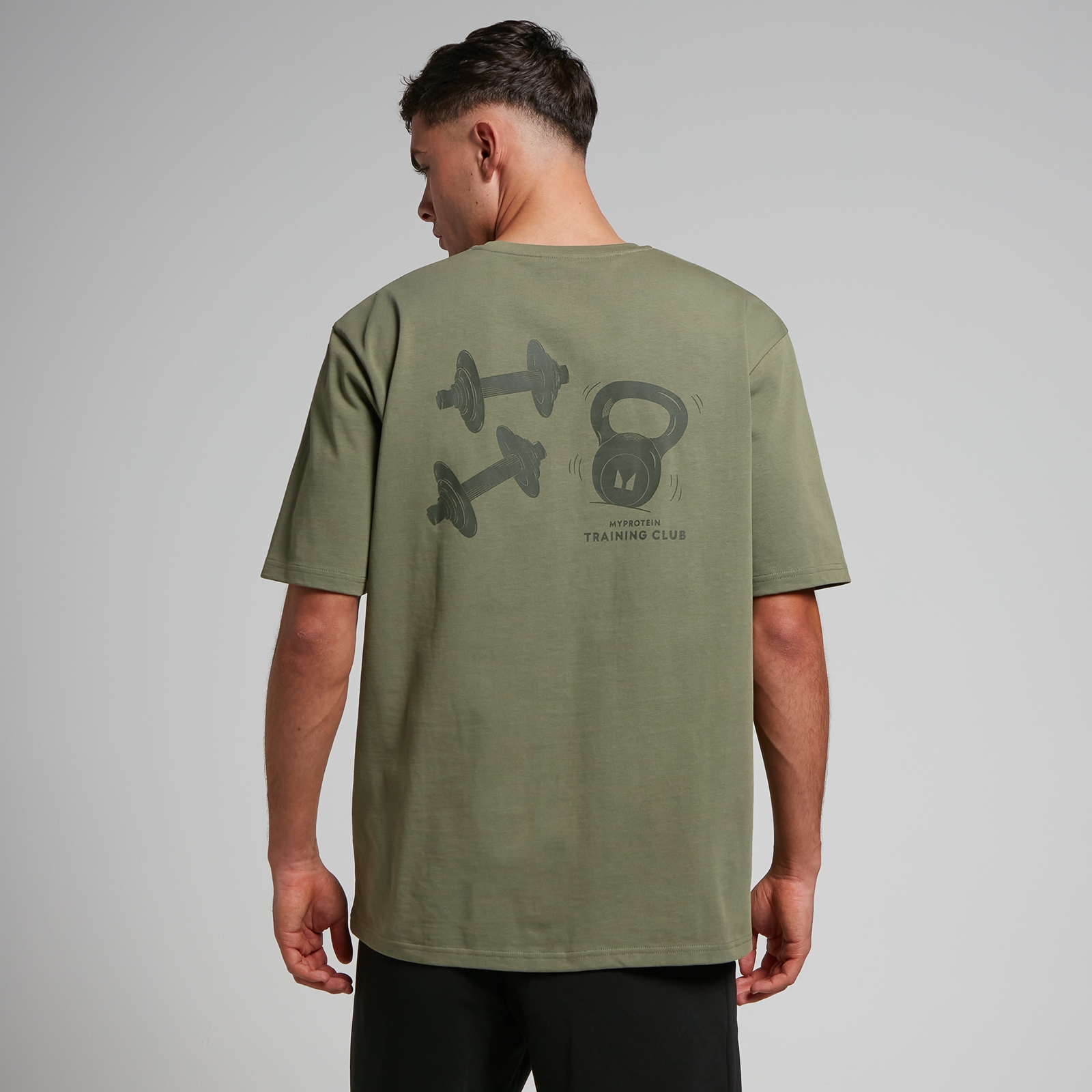 5059883268903 - Herren Tempo Oversize-T-Shirt mit Grafik – Olivgrün - XXL 5059883268903 - Herren Tempo Oversize-T-Shirt mit Grafik – Olivgrün - XXL