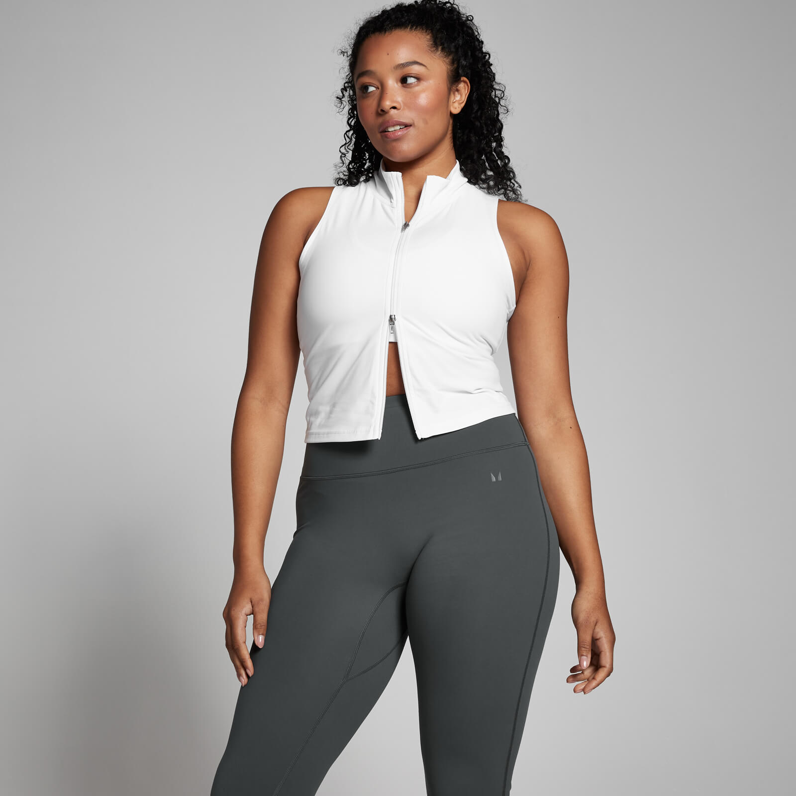 5059883277400 - Damen Tempo Top mit durchgehendem Reißverschluss – Weiß - XL 5059883277400 - Damen Tempo Top mit durchgehendem Reißverschluss – Weiß - XL