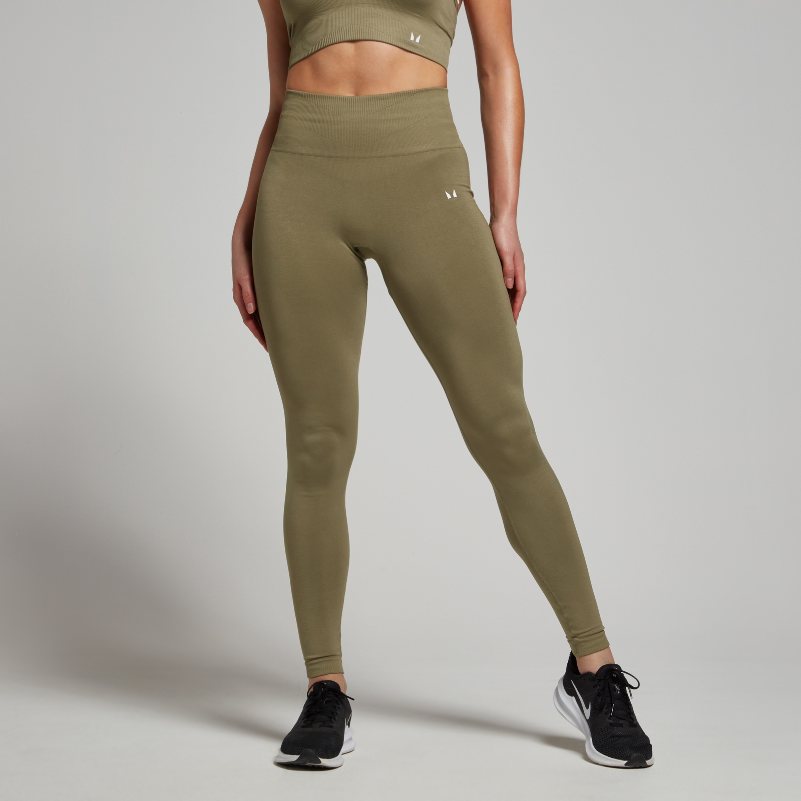 5059883280882 - Damen Tempo Nahtlose Leggings – Hellolivgrün - M