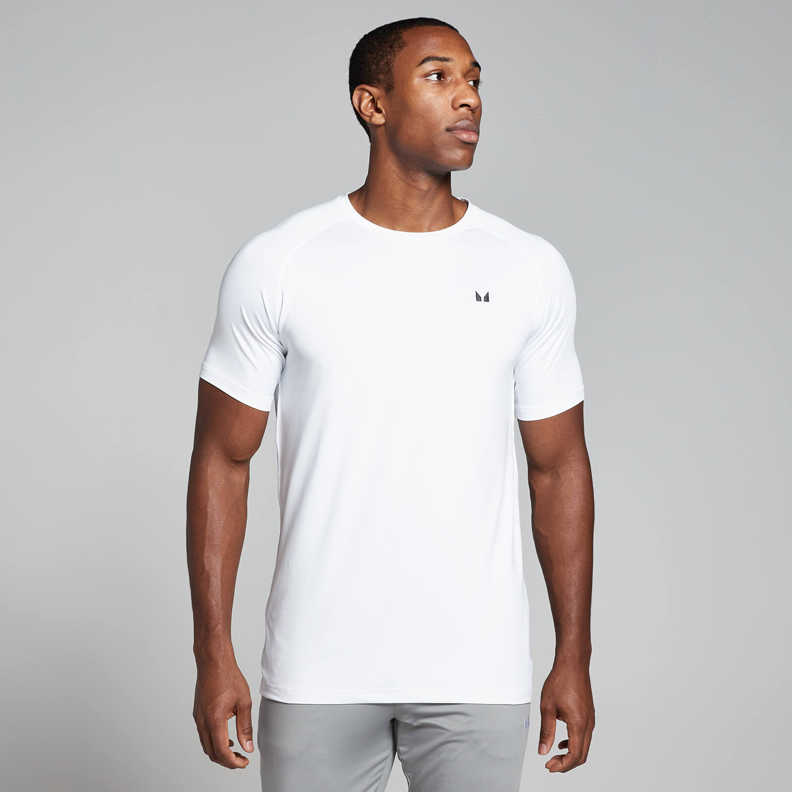 5059883281988 - Mens Training Short Sleeve T-Shirt - White - XXS