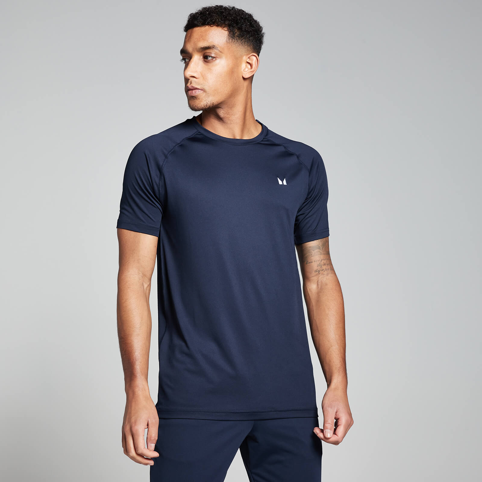 5059883282084 - Herren Training Kurzarm-T-Shirt – Navy - S