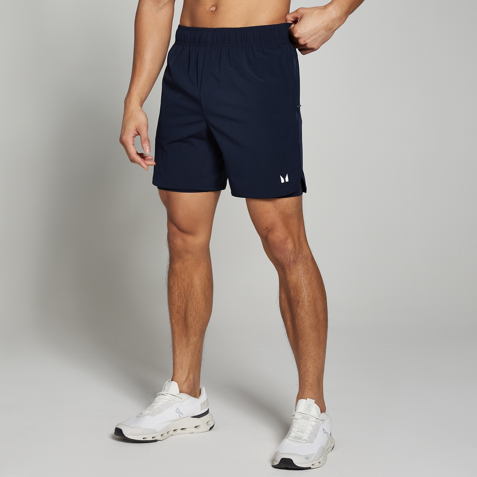 5059883283340 - Herren 2-in-1-Trainingsshorts — Navy - XXS