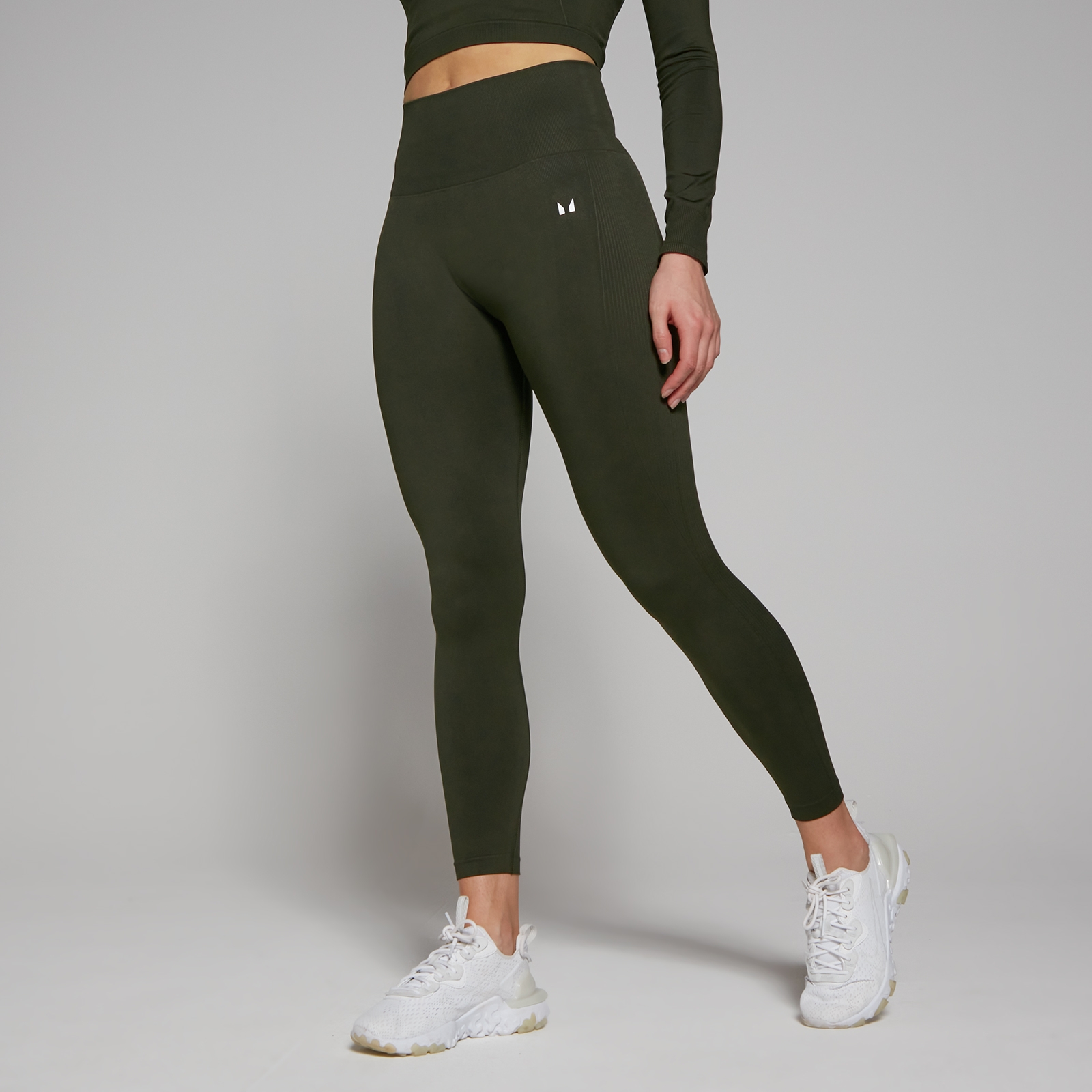 5059883285054 - Womens Shape Seamless 7 8 Leggings - Forest Green - S