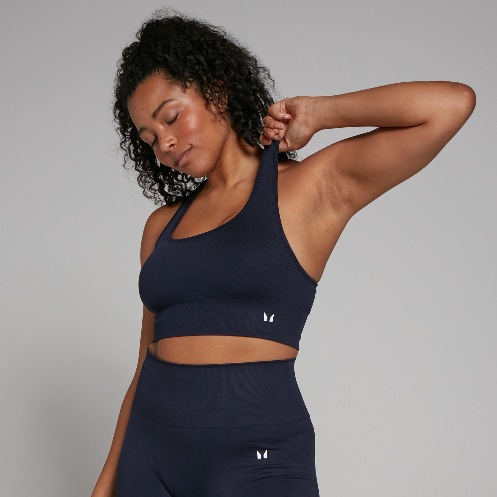 5059883287454 - Damen Shape Nahtloser Sport-BH — Navy  - XXS