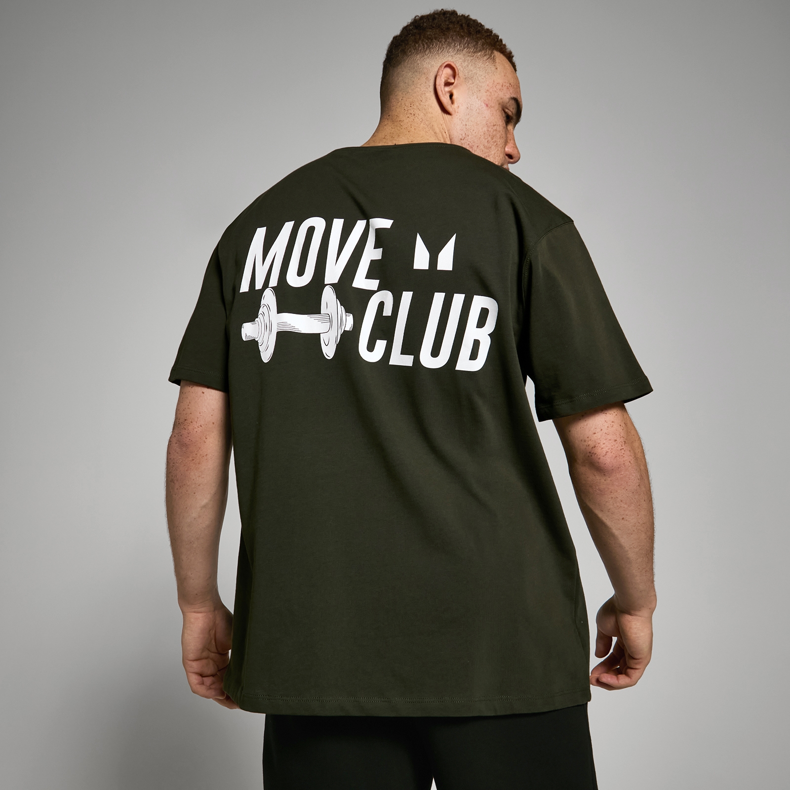 5059883287645 - FIBO Oversized Move Club T-Shirt – Waldgrün - XXL - XXXL