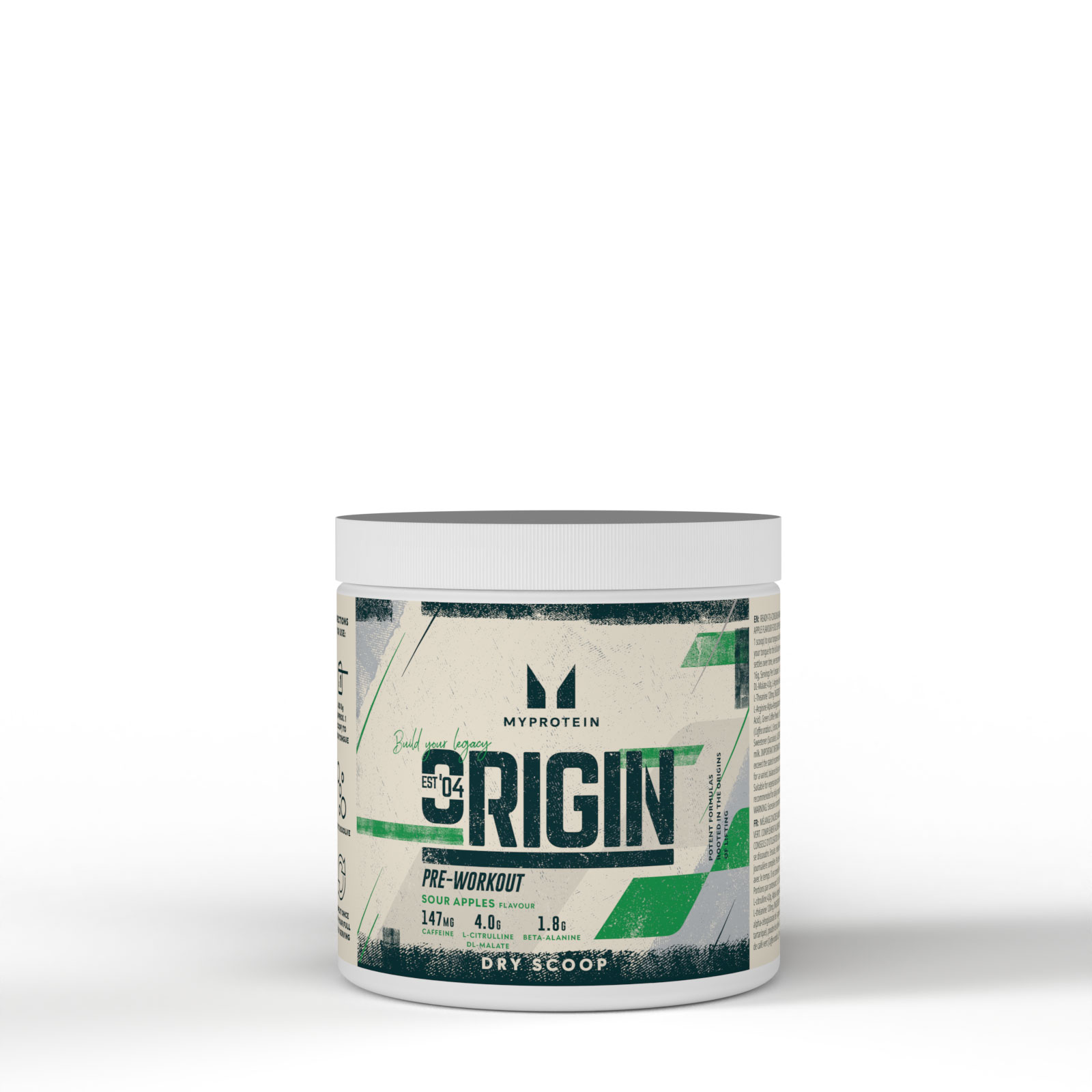 5059883300931 - Origin Pre-Workout Dry Scoop - 18Portionen - Sour Apples