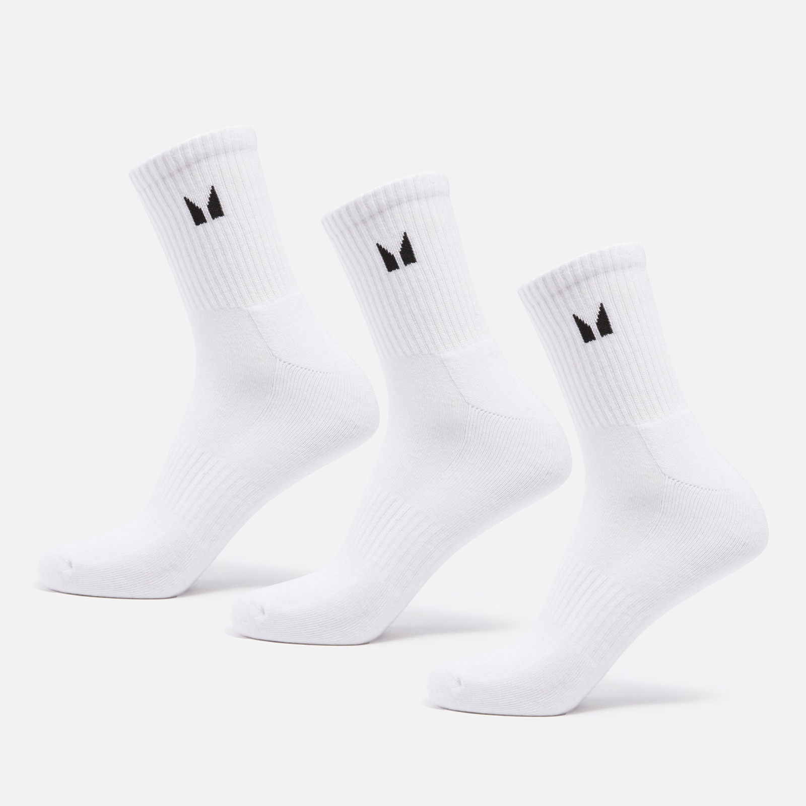 5059883316468 - Damen Essentials Crew Socken (3er-Pack) – Weiß - UK 2-5