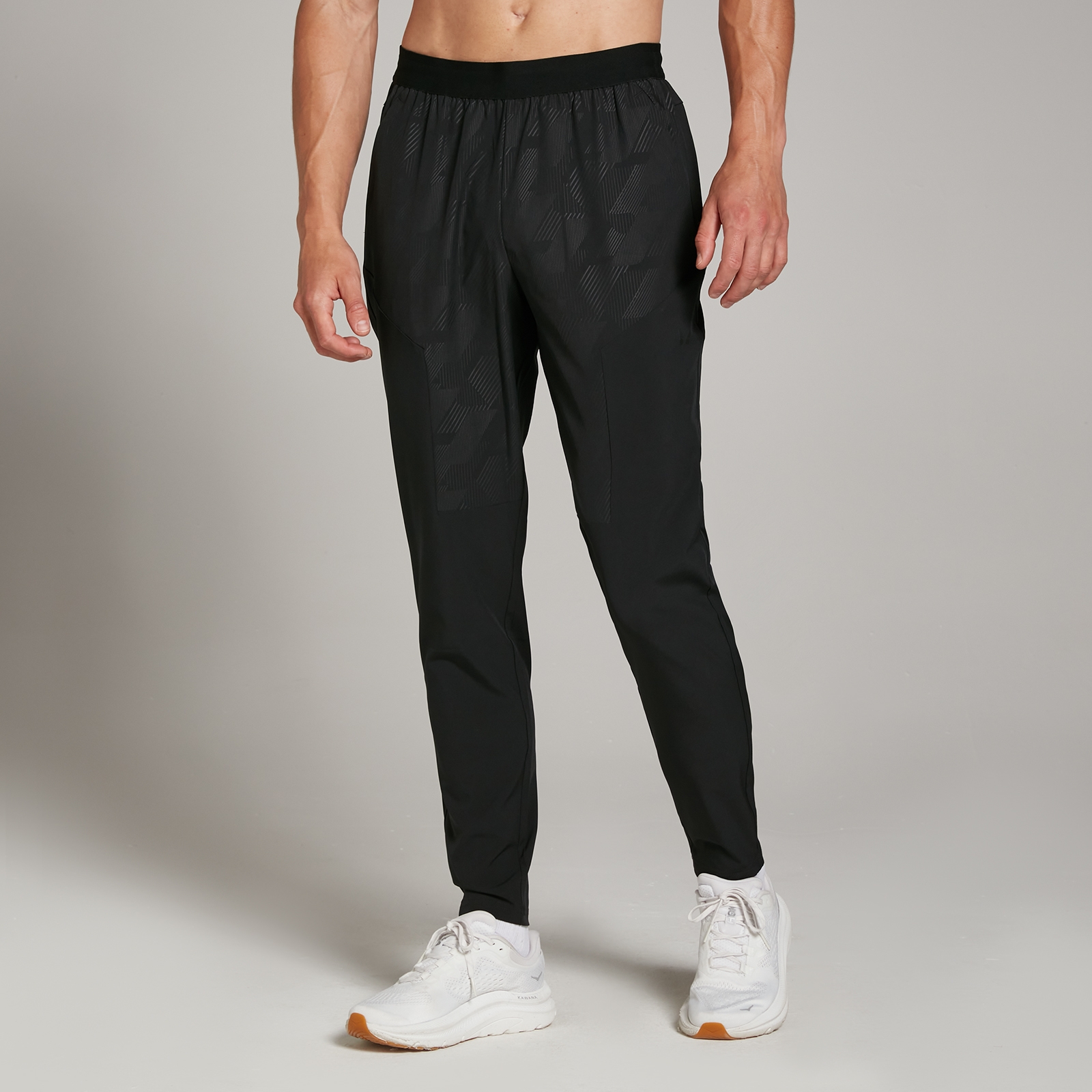 5059883326757 - Herren Tempo Geprägte Trainings-Jogginghose – Schwarz - XXL