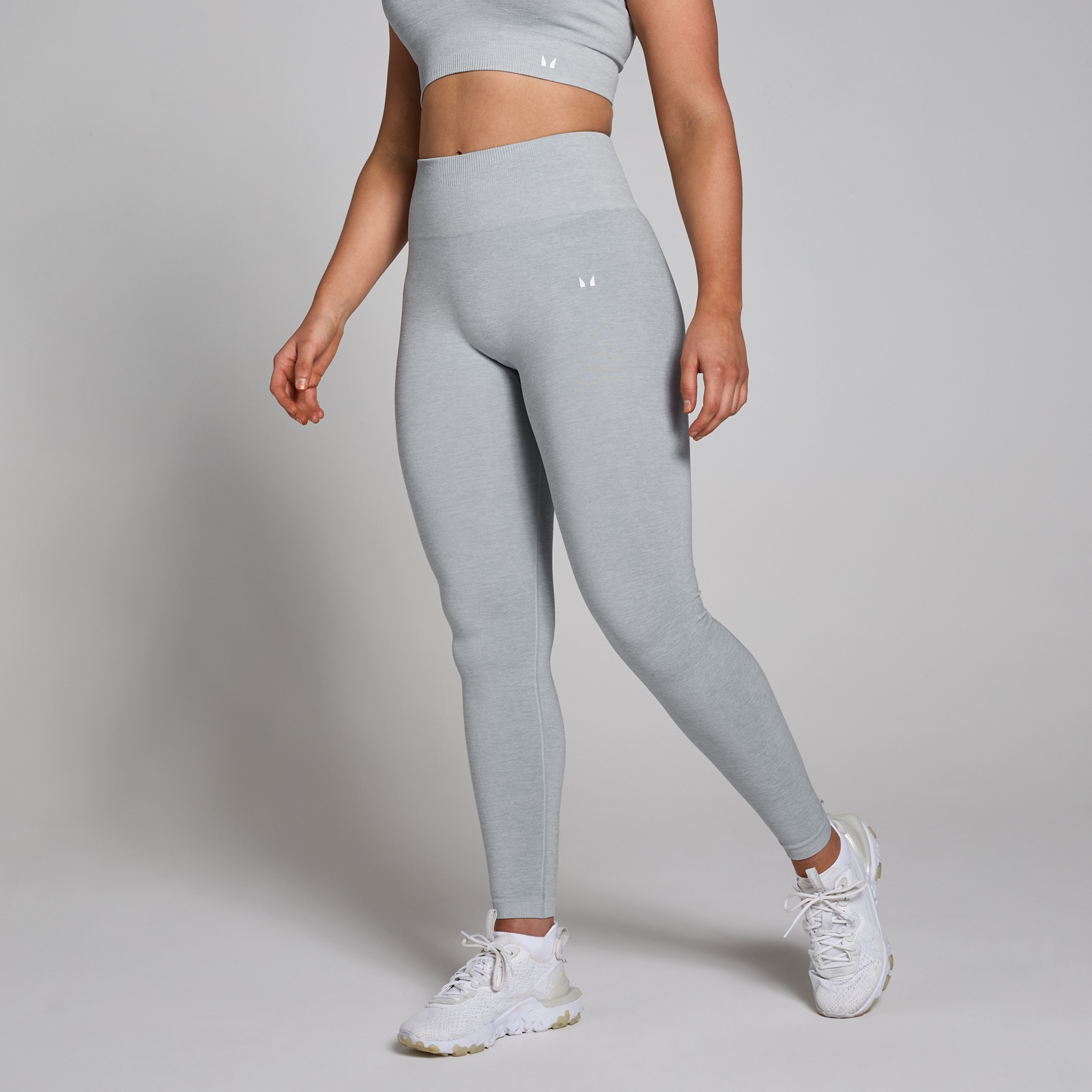 5059883336008 - Womens Tempo Seamless Leggings - Grey Marl - S