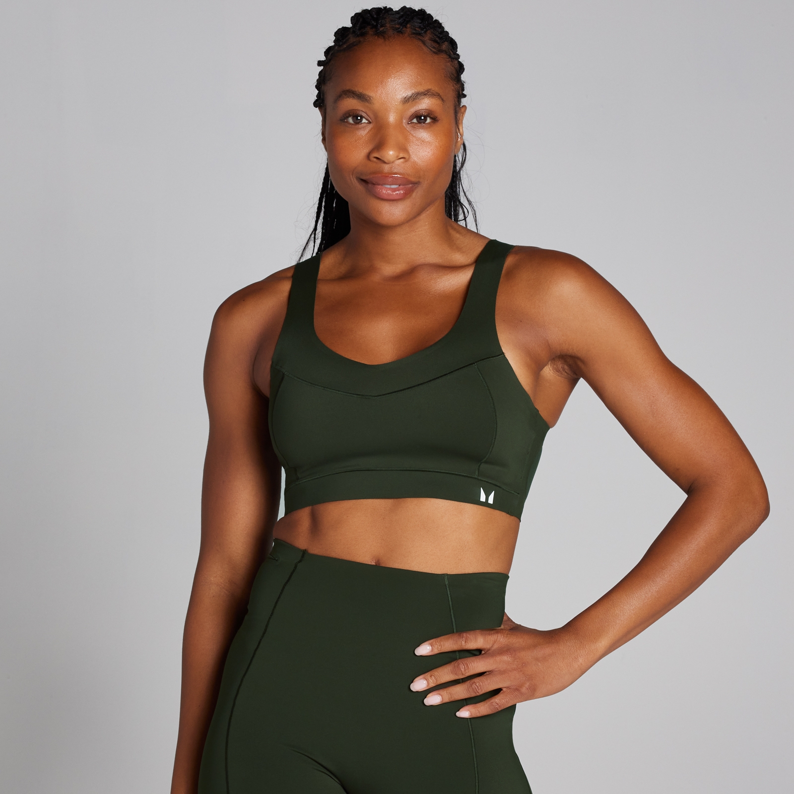 5059883336411 - Womens Tempo Ultra Bonded Sports Bra - Forest Green - XS