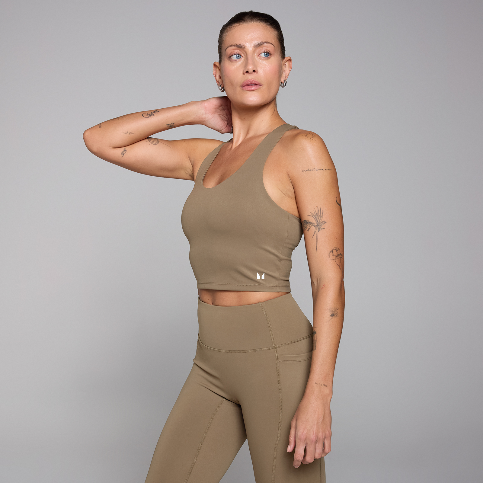 5059883366951 - Damen Active Racerback-Top – Khaki - XS