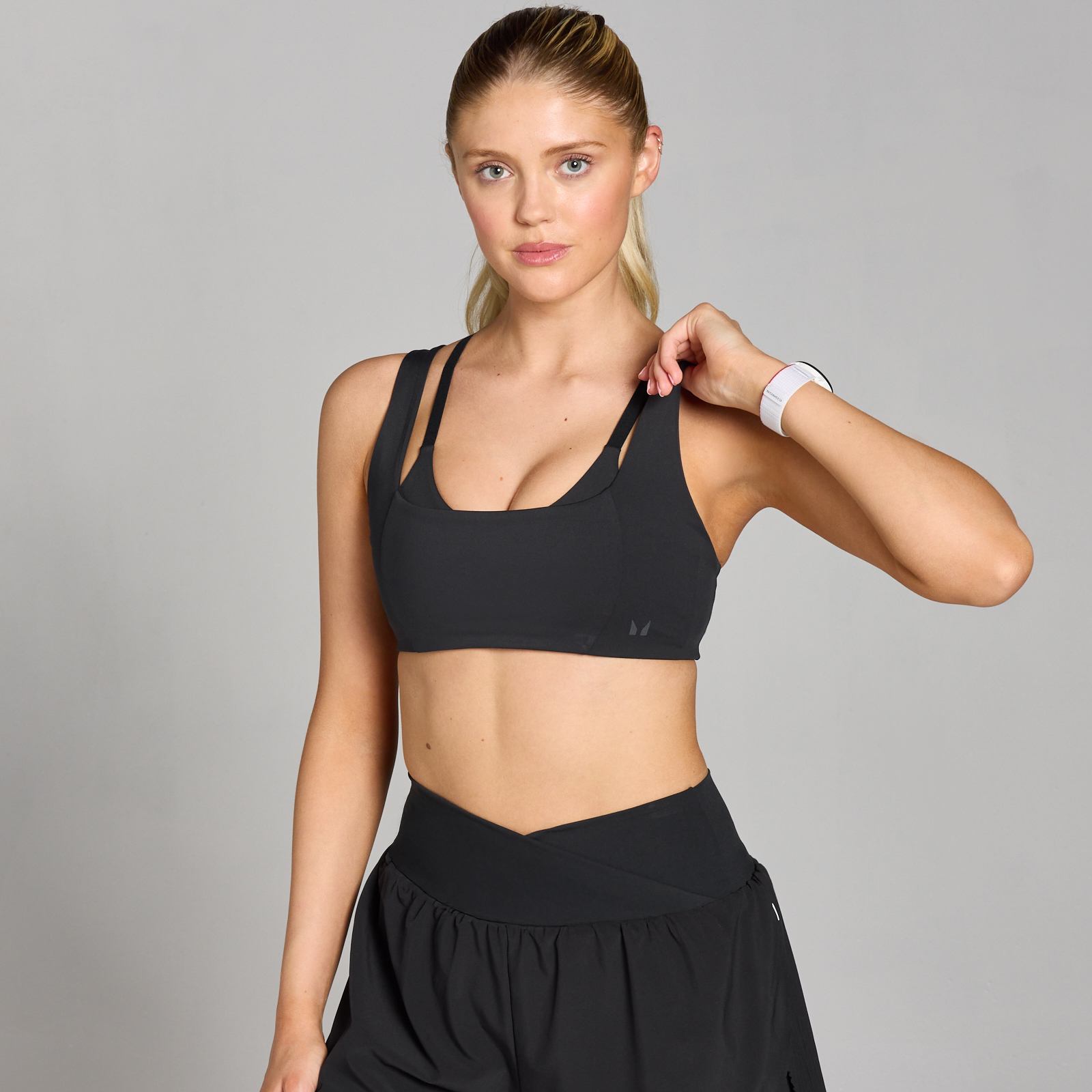5059883379678 - Damen Tempo doppellagiger Sport-BH – Schwarz - L 5059883379678 - Damen Tempo doppellagiger Sport-BH – Schwarz - L